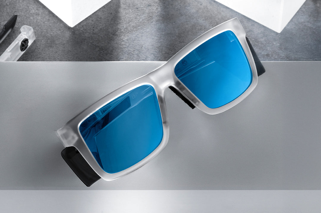 Heat Wave Visual Performance Vise Vapor Frost Frame Coastal Lens sunglasses view 5