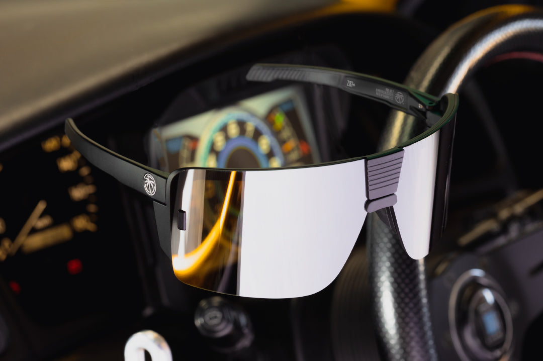 Heat Wave Visual Vector Silver sunglasses view 5