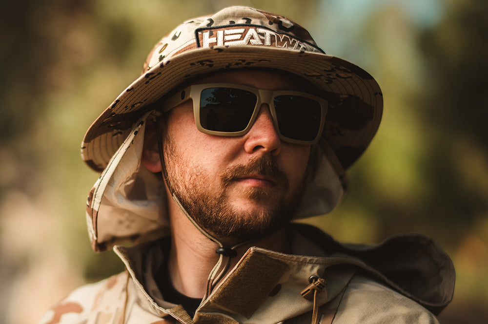 Heat Wave Visual VISE DESERT TAN Black Lens sunglasses view 5