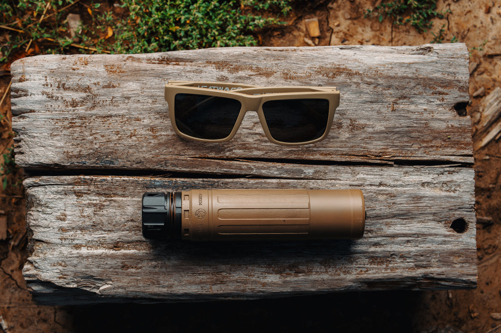 Heat Wave Visual VISE DESERT TAN Black Lens sunglasses view 2