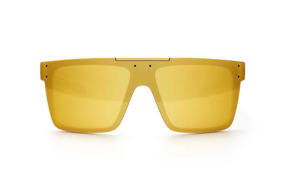 Heat Wave Visual Performance Quatro GLOSS WHITE Gold Lens sunglasses view 4