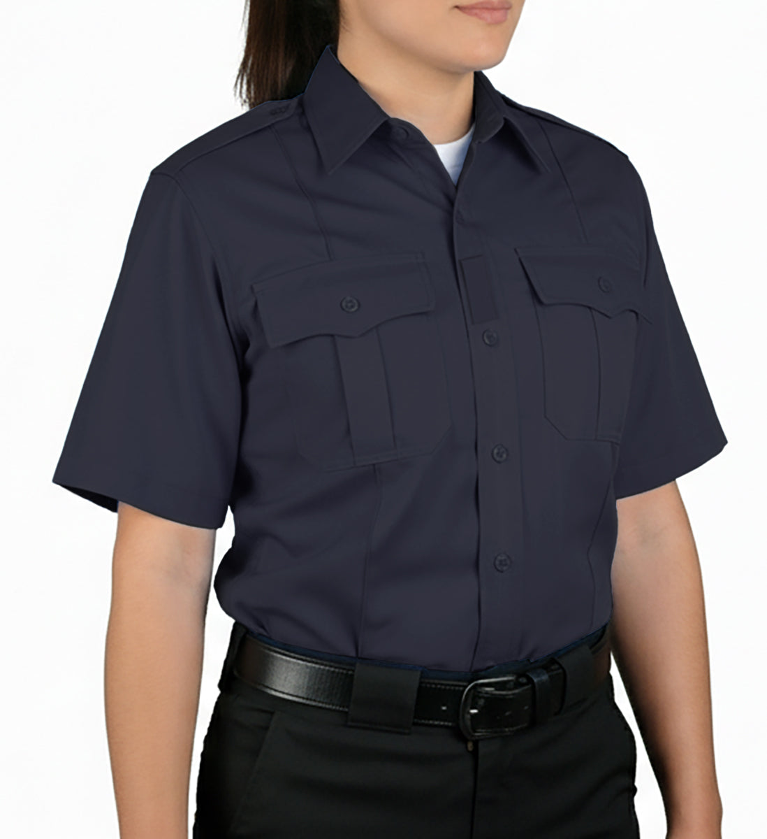 Women's CoolMesh Poly Cotton Performance Uniform Shirts - Short Sleeve