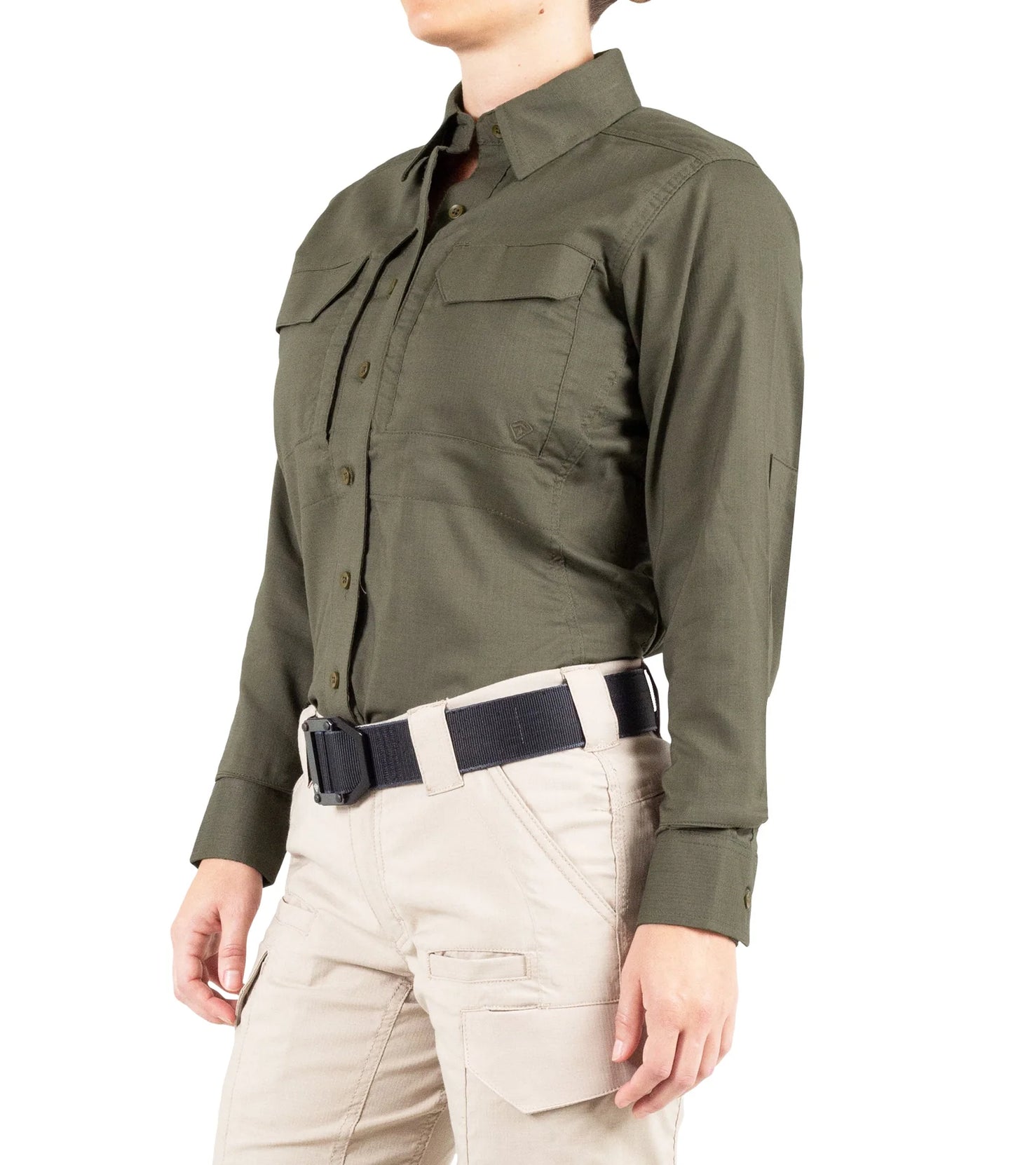 First Tactical Womens V2 Tactical Long Sleeve - OD Green