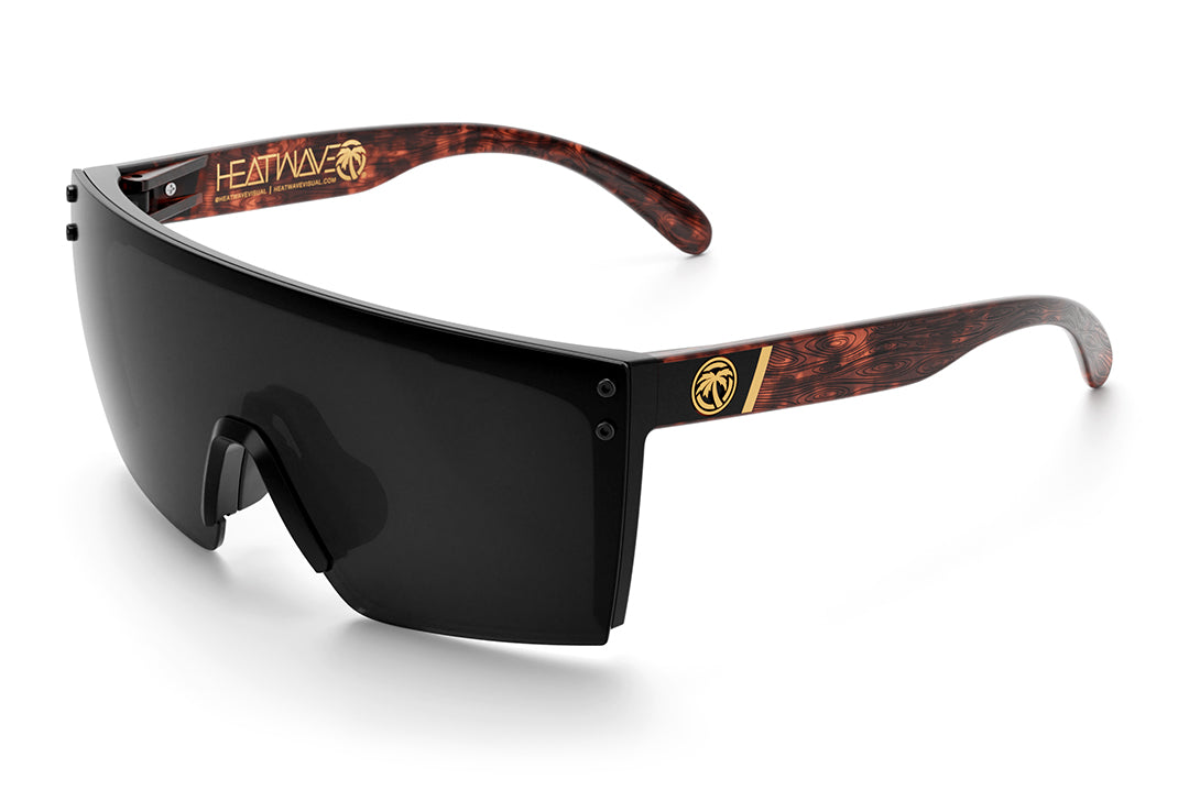 Heat Wave Visual Lazer Face Woodgrain Customs sunglasses view 1