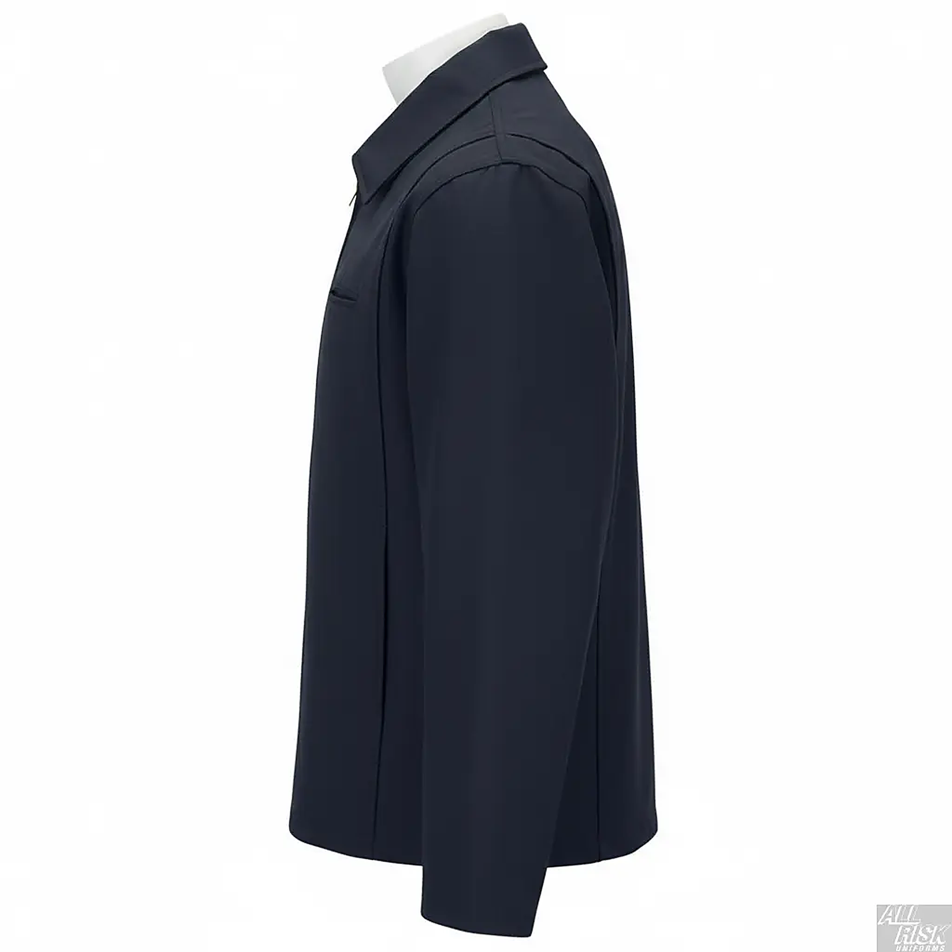 WorkRite Fire Service Jacket - Side Angle Showing Profile and Pocket Placement