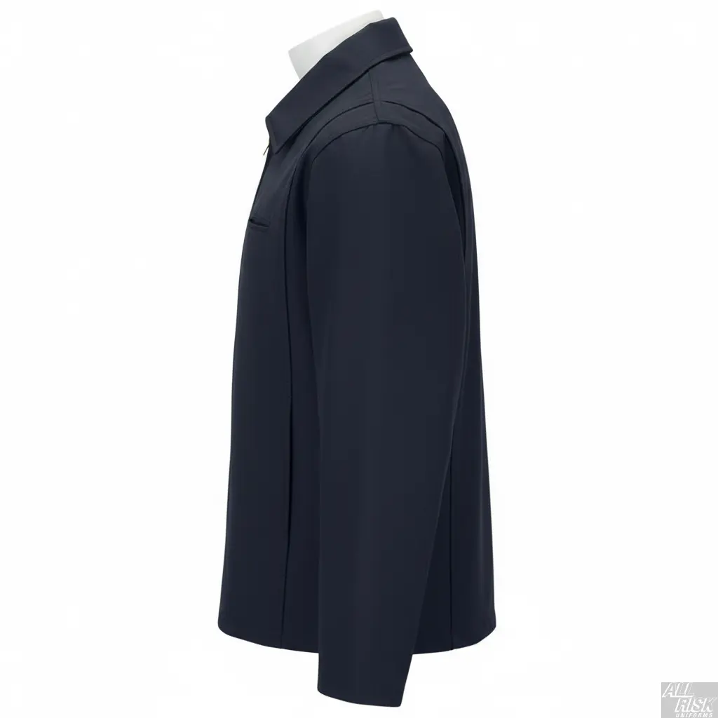 WorkRite Fire Service Jacket - Side Angle Showing Profile and Pocket Placement