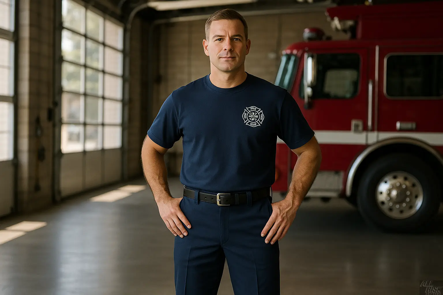 Firefighter Wearing WorkRite Nomex Pants