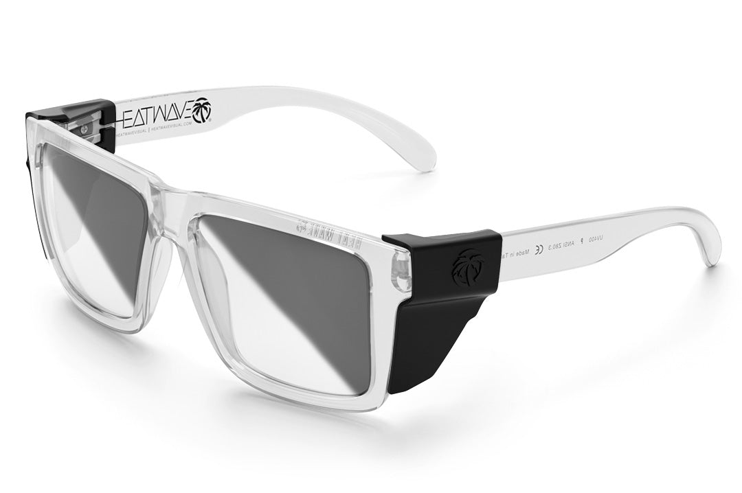 Heat Wave Visual XL VISE VAPOR CLEAR Frame Photochromic Lens sunglasses view 4