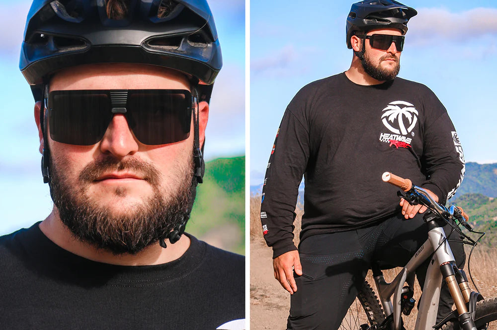 XL Vector Sunglasses: Black Z87+ - Heatwave