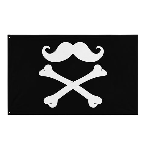 'Stache & Crossbones Flag