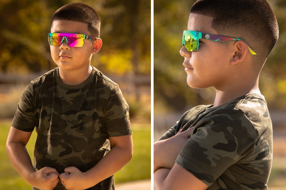 Heat Wave Visual Kids Lazer Face Aqua Splash sunglasses view 3