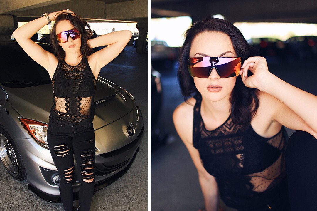 Heat Wave Visual Lazer Face Atmosphere sunglasses view 8