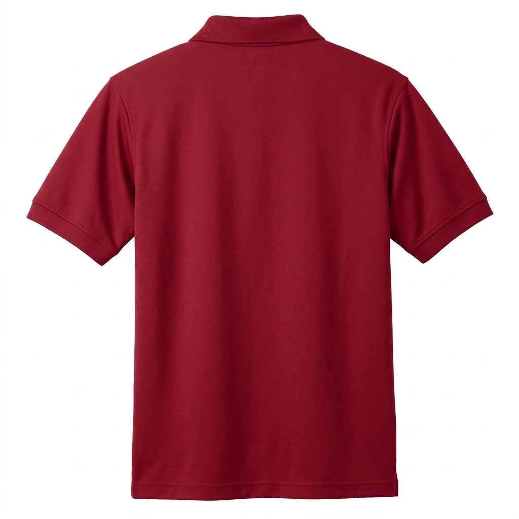 Siskiyou Trojans siskiyou trojans mens performance sport shirt Crimson back