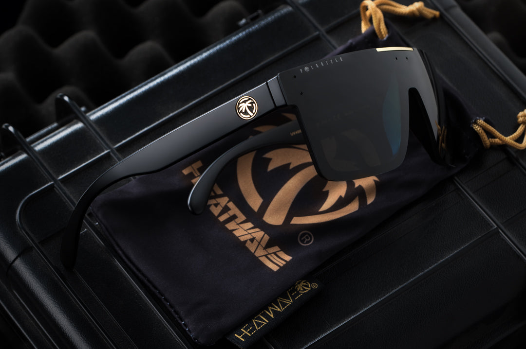 Heat Wave Visual Quatro BLACK/GOLD sunglasses view 3