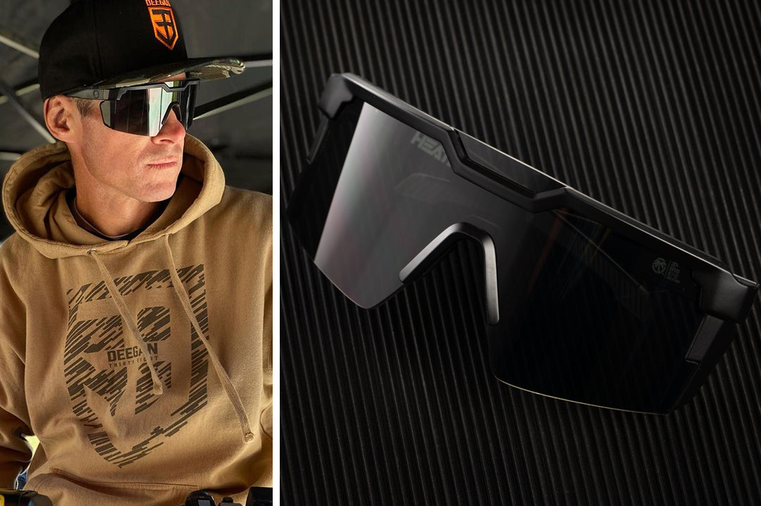 Heat Wave Visual Future Tech Black sunglasses view 12