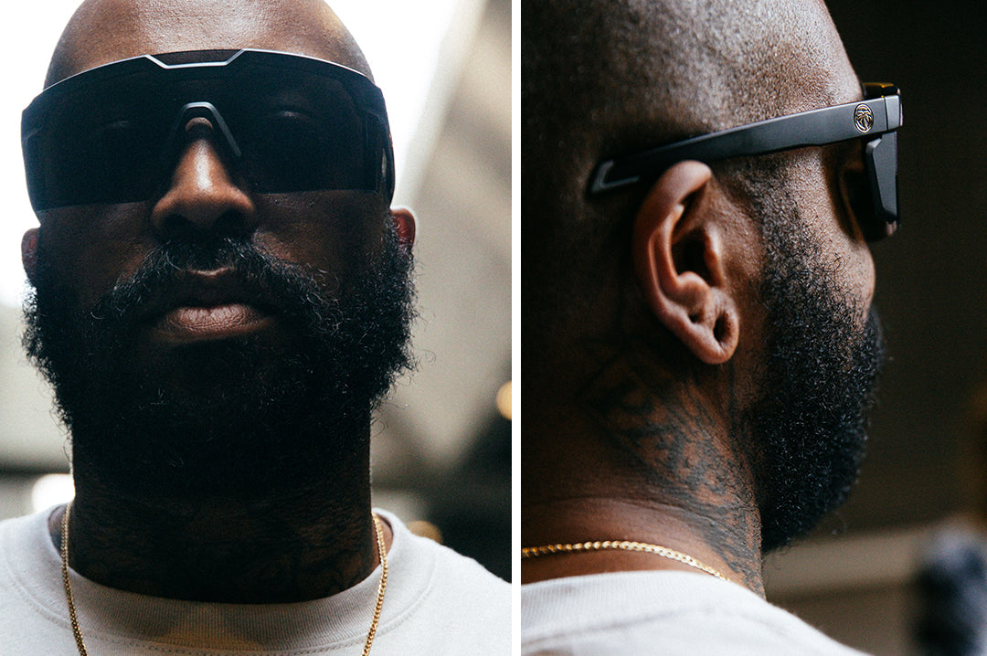 Heat Wave Visual Future Tech Black sunglasses view 9