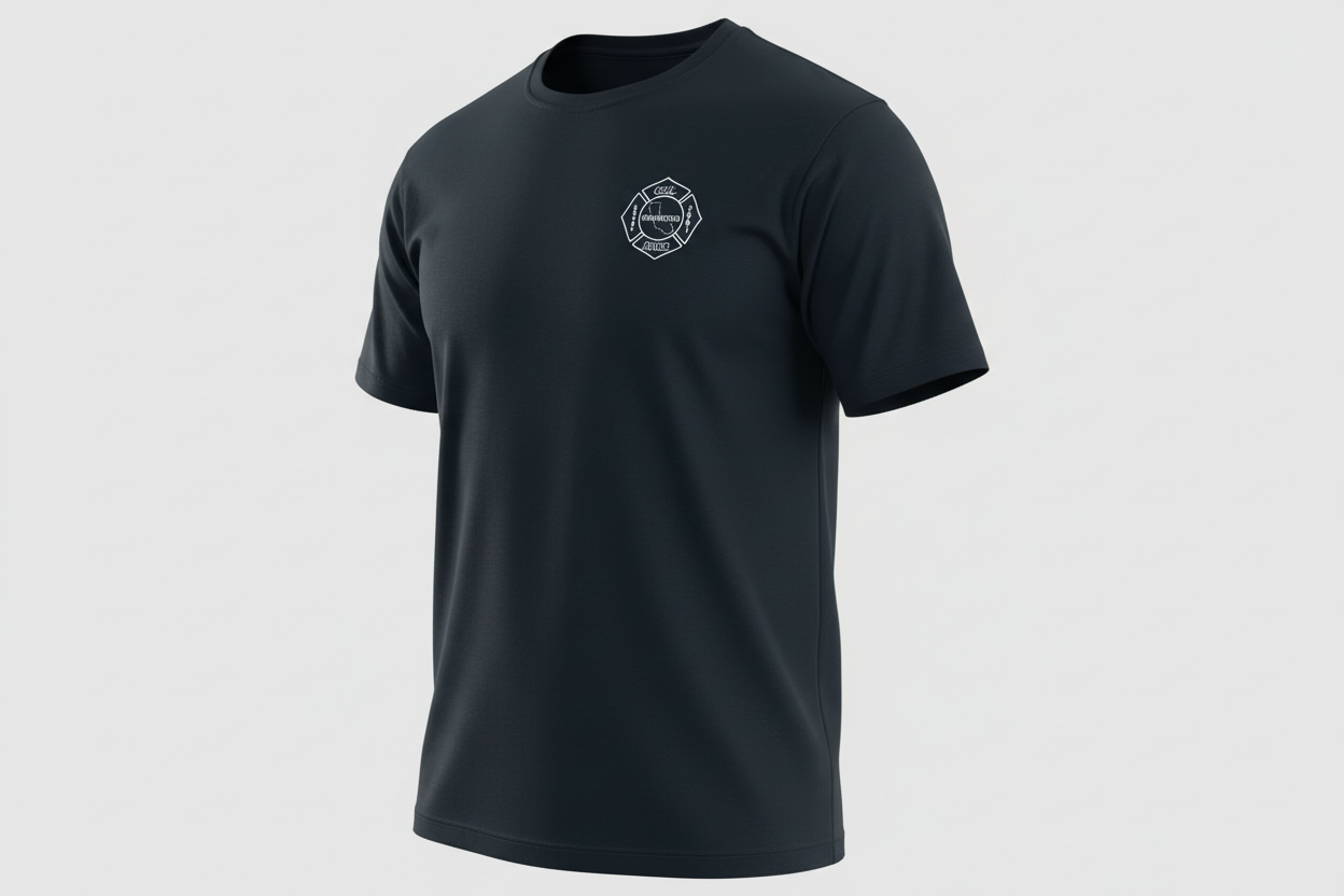 Cal Fire Shirt - 3/4 Angle 3D View