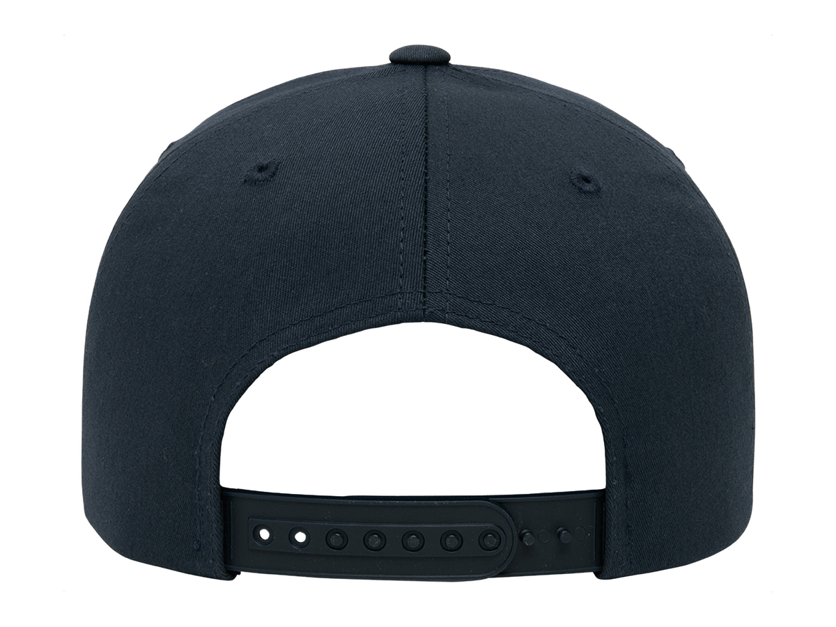 YP Classics 6389 six-panel structured snapback in navy - back view
