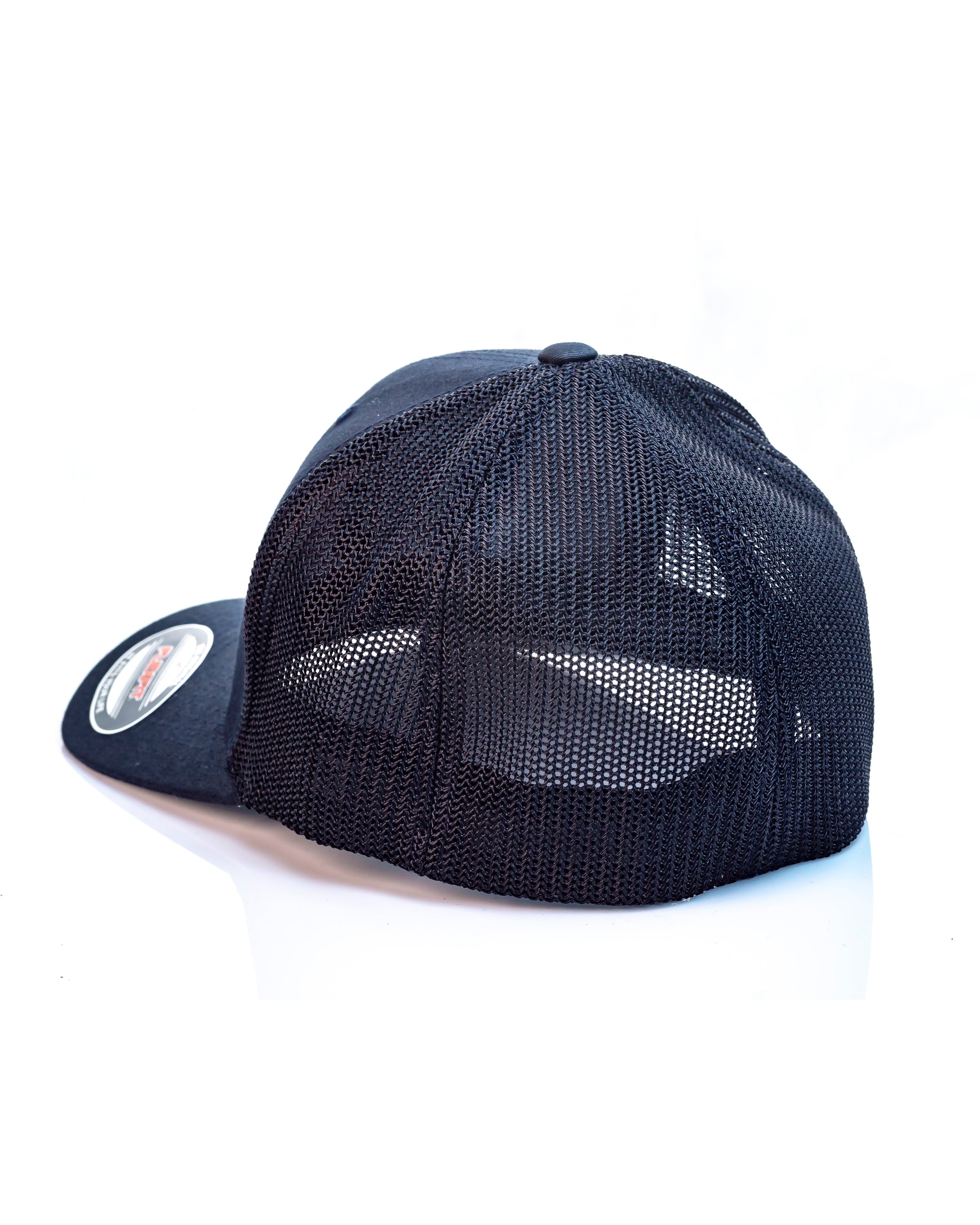 CDF Flexfit 6511 Mesh-Back hat, CDF shield and tomato logo