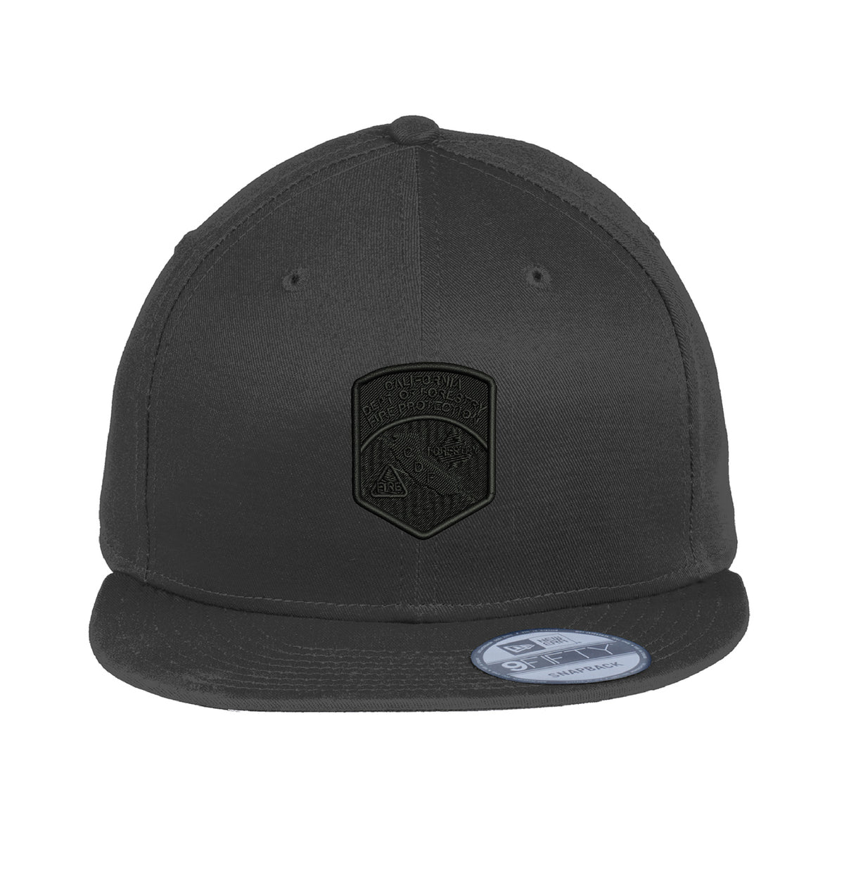 CDF New Era 400 Snapback hat, CDF shield and tomato logo