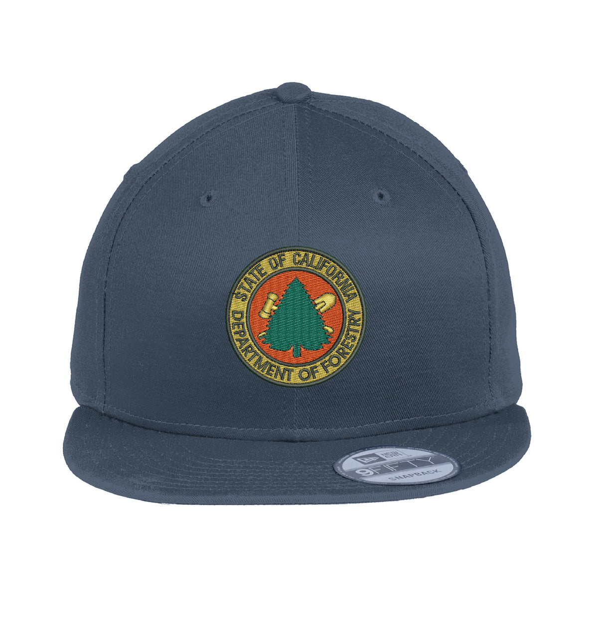 CDF New Era 400 Snapback hat, CDF shield and tomato logo