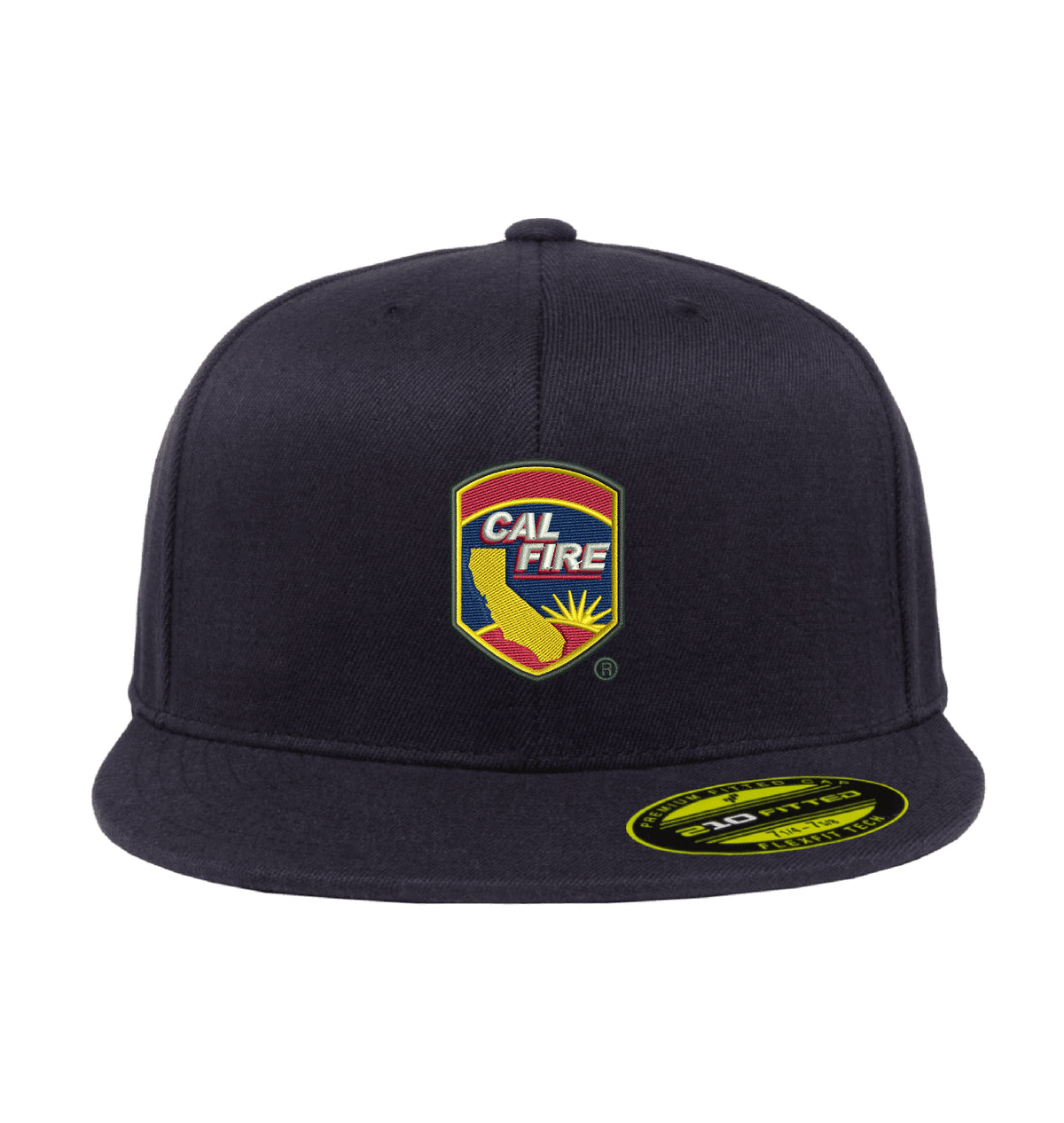CAL FIRE Flexfit 210 Flat Bill hat, embroidered CAL FIRE patch