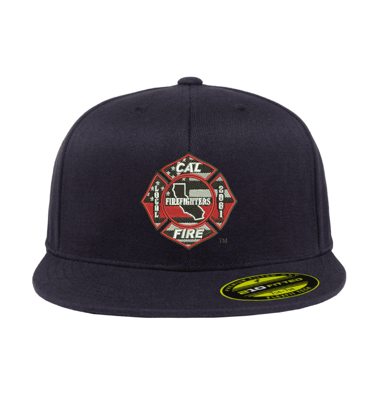 CAL FIRE Flexfit 210 Flat Bill hat, CAL FIRE Local 2881 union maltese