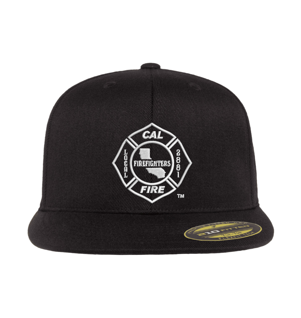 CAL FIRE Flexfit 210 Flat Bill hat, CAL FIRE Local 2881 union maltese