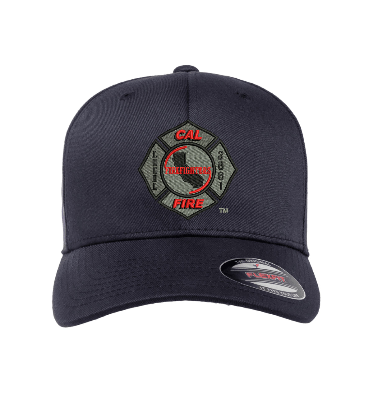 CAL FIRE Flexfit 6277 Stretch-Fit hat, CAL FIRE Local 2881 union maltese