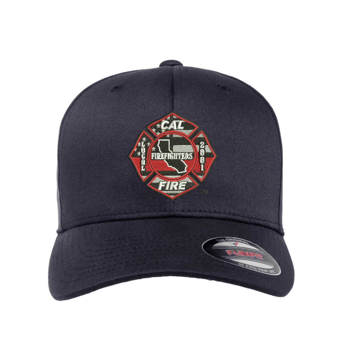 CAL FIRE Flexfit 6277 Stretch-Fit hat, CAL FIRE Local 2881 union maltese