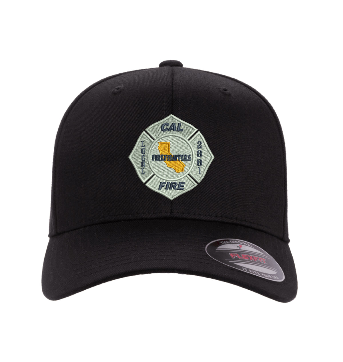 CAL FIRE Flexfit 6277 Stretch-Fit hat, CAL FIRE Local 2881 union maltese