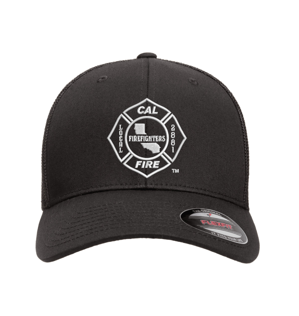 CAL FIRE Flexfit 6511 Mesh-Back hat, CAL FIRE Local 2881 union maltese