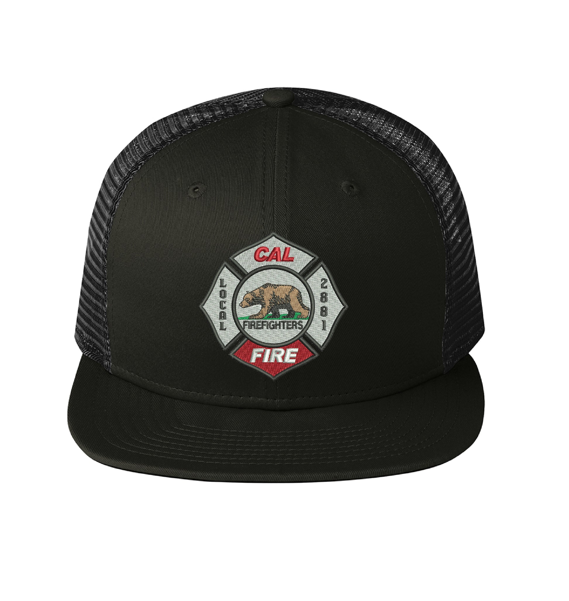 CAL FIRE New Era 403 Mesh Snapback hat, CAL FIRE Local 2881 union maltese