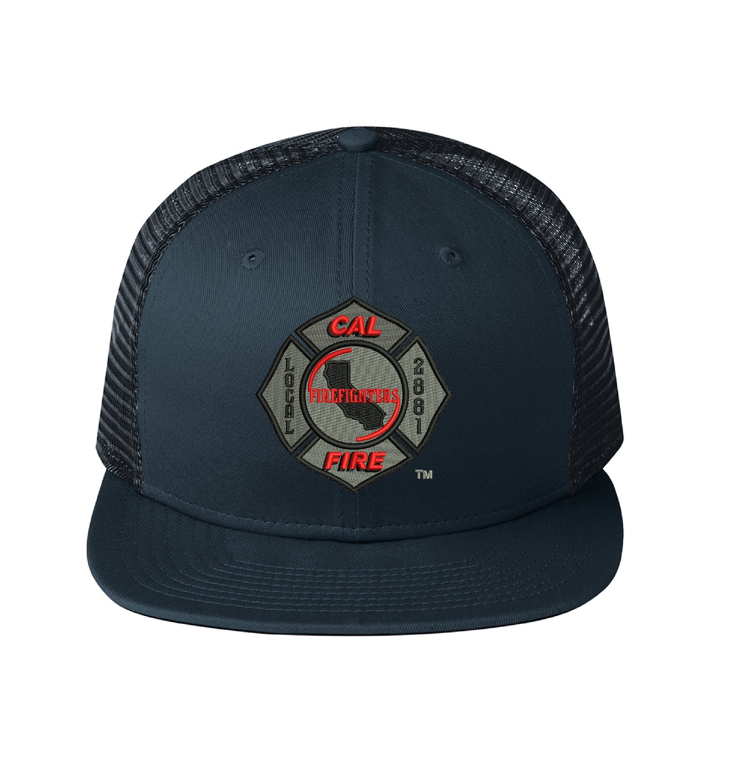 CAL FIRE New Era 403 Mesh Snapback hat, CAL FIRE Local 2881 union maltese