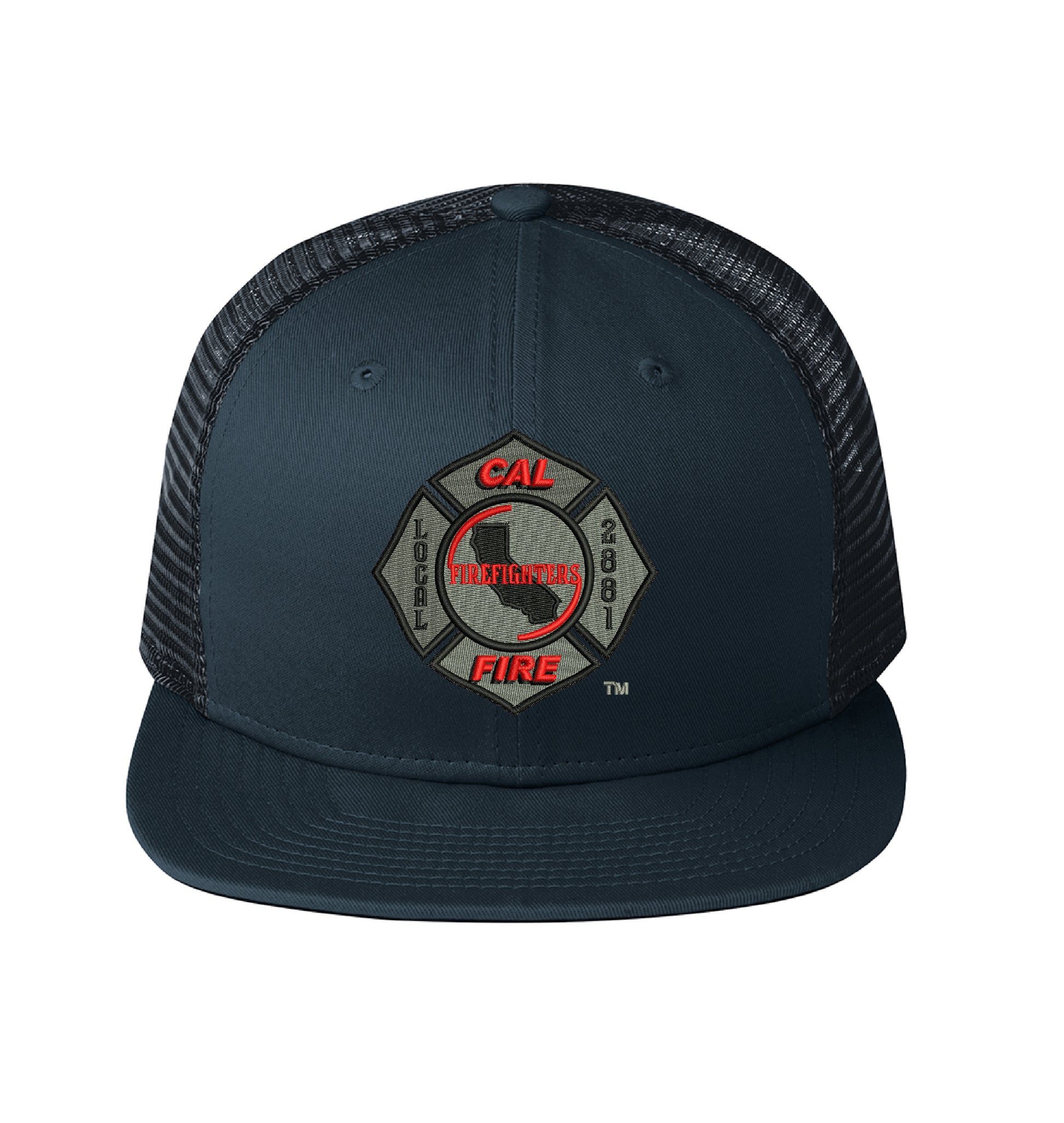 CAL FIRE New Era 403 Mesh Snapback hat, CAL FIRE Local 2881 union maltese