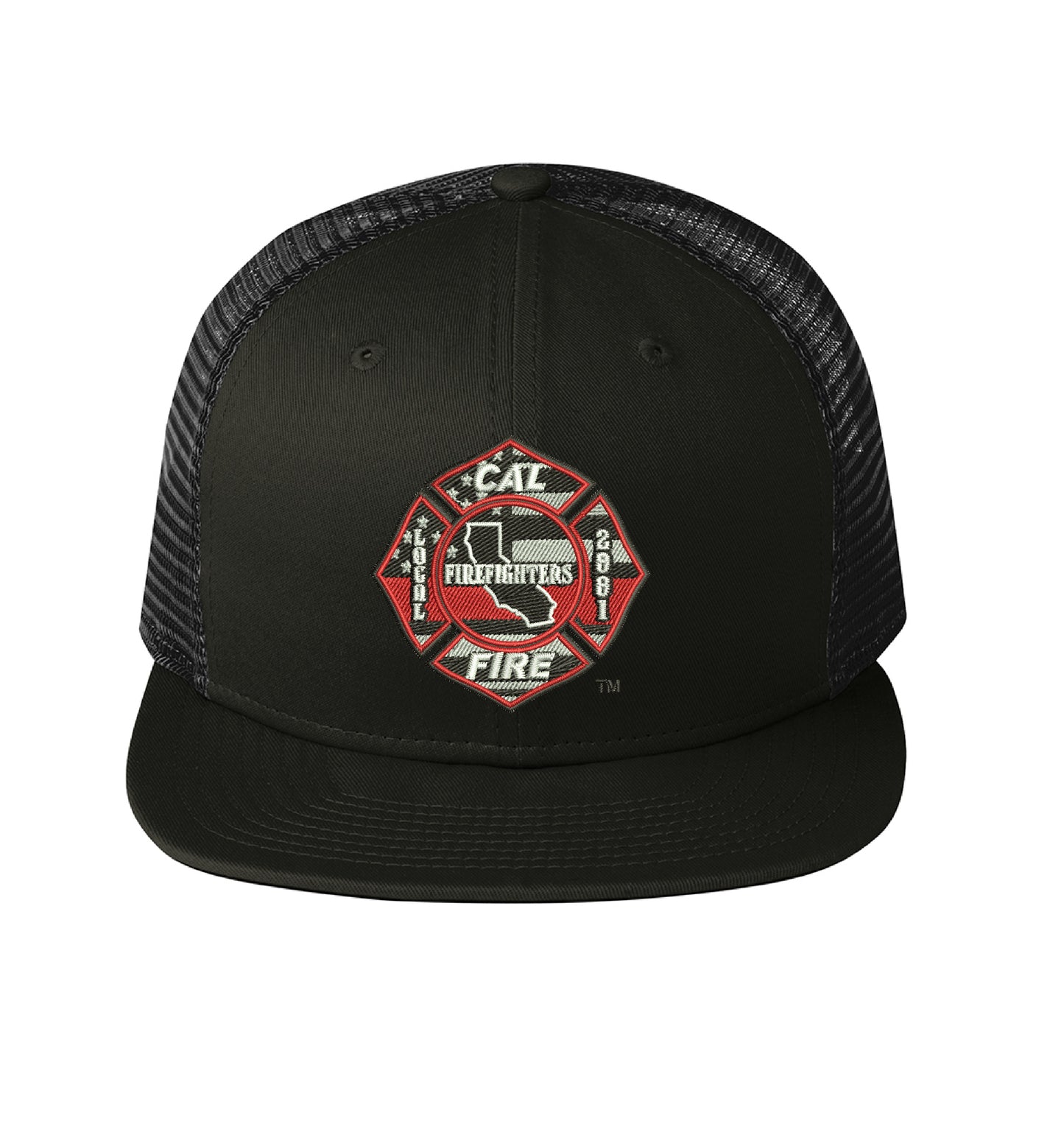 CAL FIRE New Era 403 Mesh Snapback hat, CAL FIRE Local 2881 union maltese