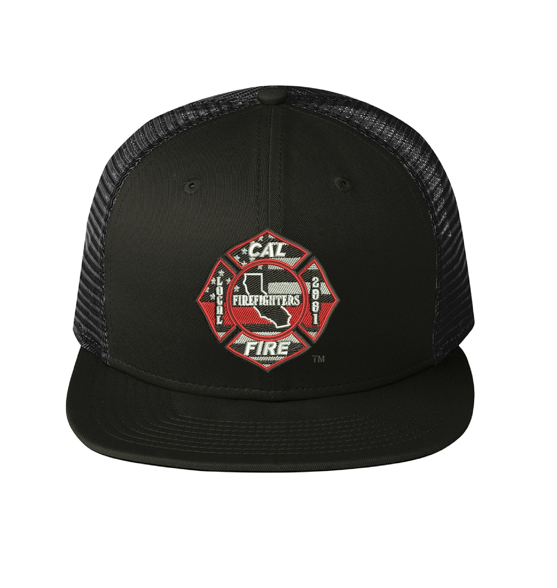 CAL FIRE New Era 403 Mesh Snapback hat, CAL FIRE Local 2881 union maltese