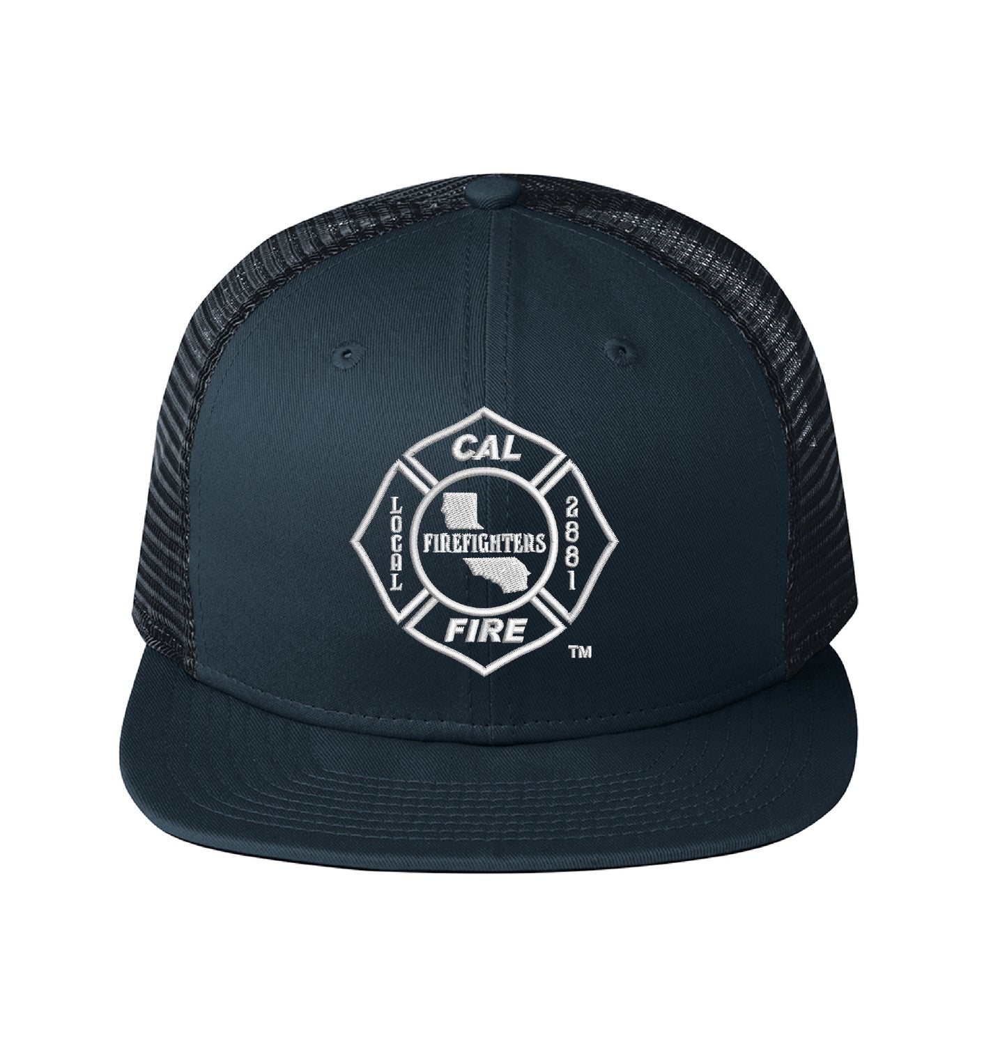 CAL FIRE New Era 403 Mesh Snapback hat, CAL FIRE Local 2881 union maltese