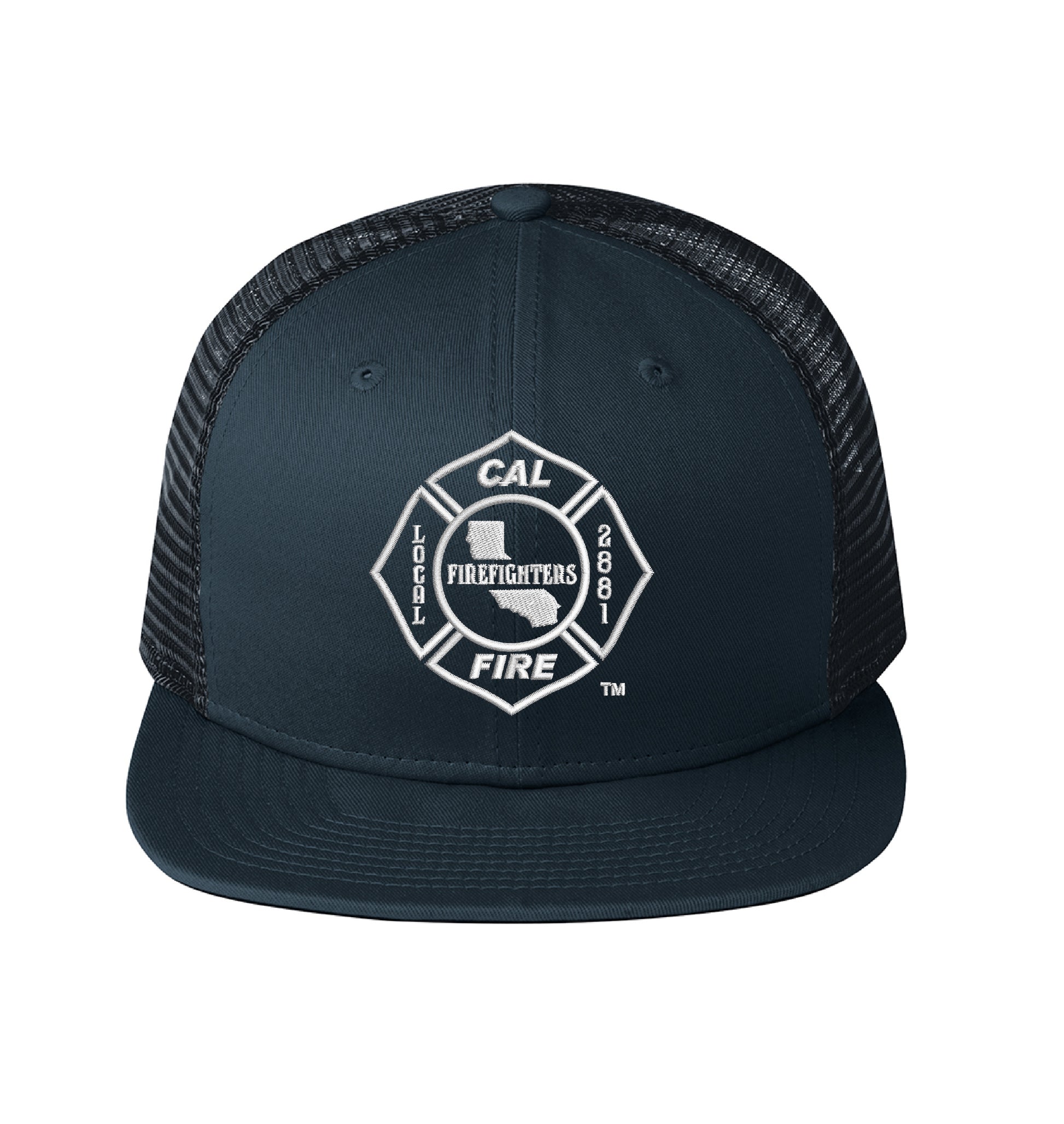 CAL FIRE New Era 403 Mesh Snapback hat, CAL FIRE Local 2881 union maltese
