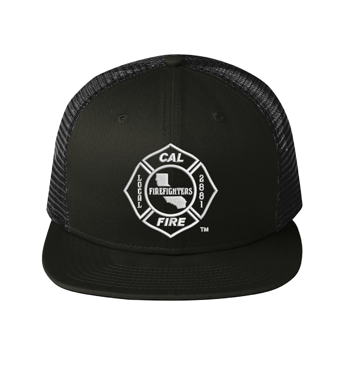 CAL FIRE New Era 403 Mesh Snapback hat, CAL FIRE Local 2881 union maltese