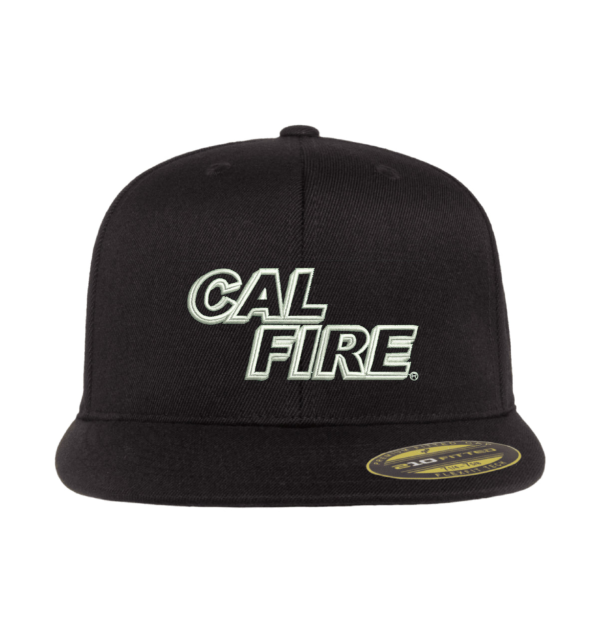 CAL FIRE Flexfit 210 Flat Bill hat, CAL FIRE white text
