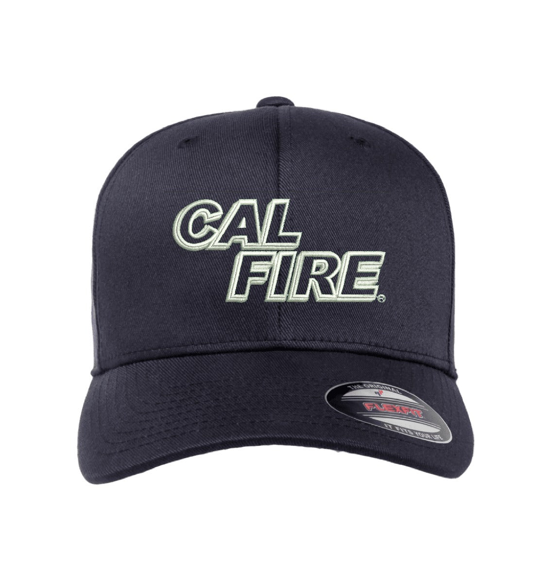 CAL FIRE Flexfit 6277 Stretch-Fit hat, CAL FIRE white text