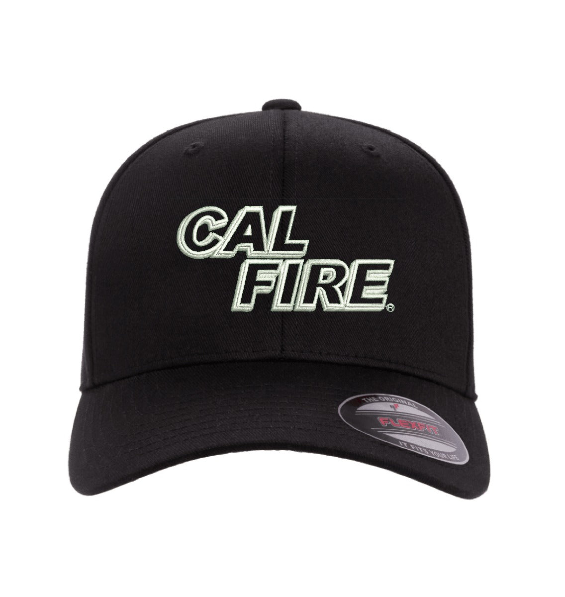 CAL FIRE Flexfit 6277 Stretch-Fit hat, CAL FIRE white text