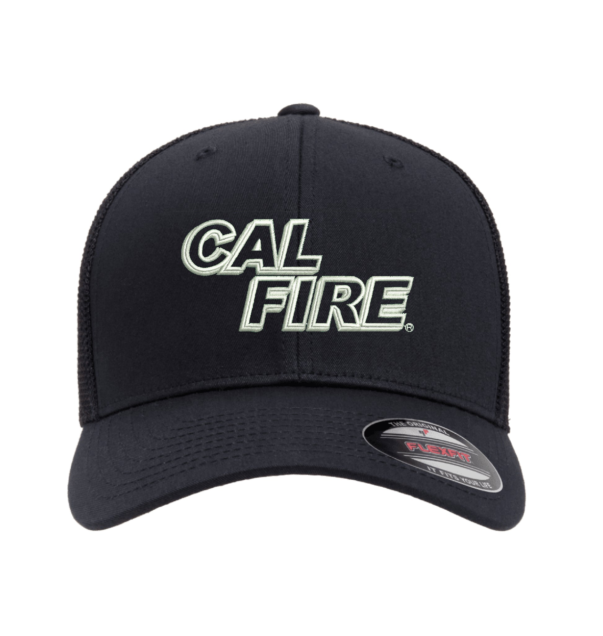 CAL FIRE Flexfit 6511 Mesh-Back hat, CAL FIRE white text