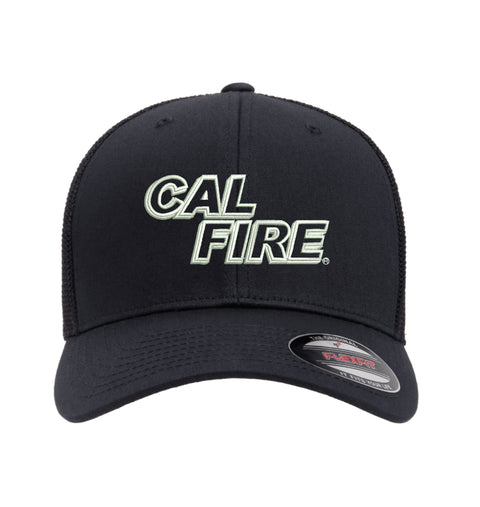 CAL FIRE Flexfit 6511 Mesh-Back Hat - White Text