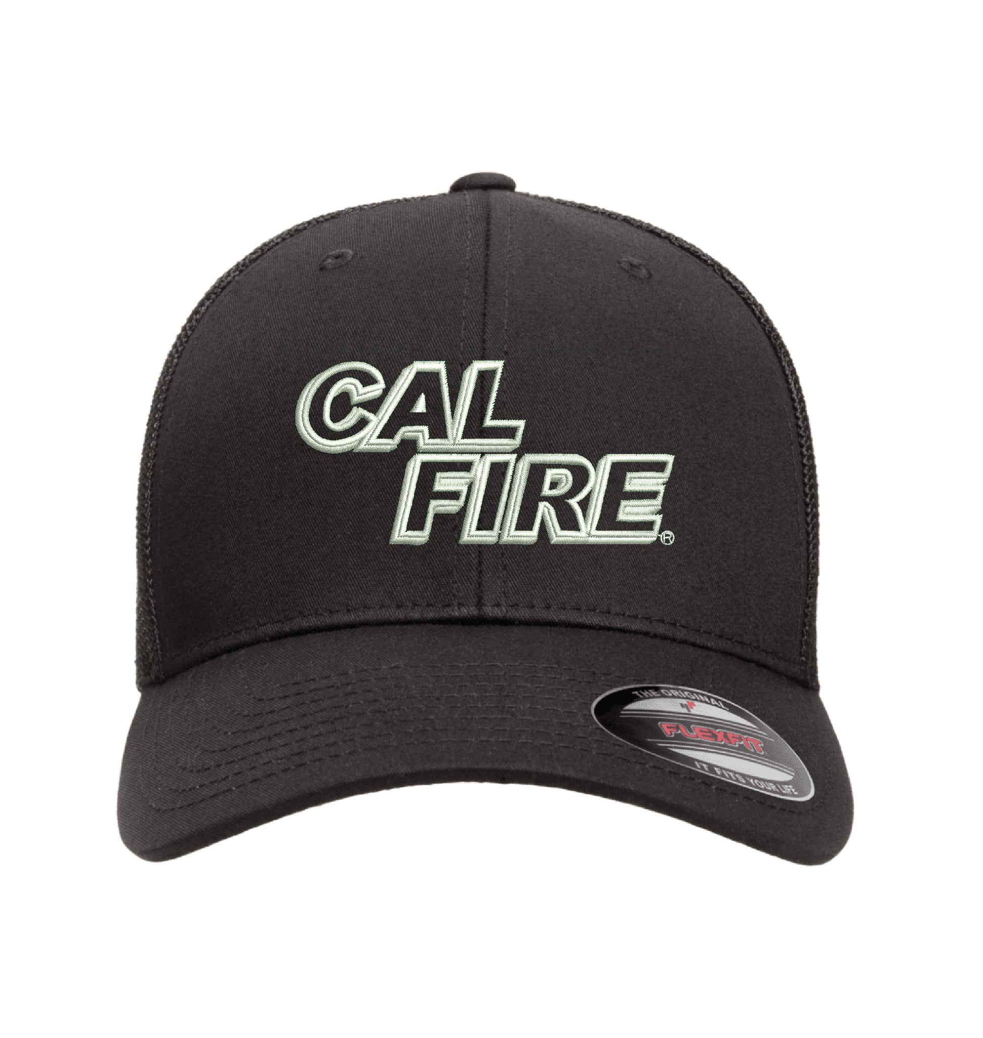 CAL FIRE Flexfit 6511 Mesh-Back hat, CAL FIRE white text