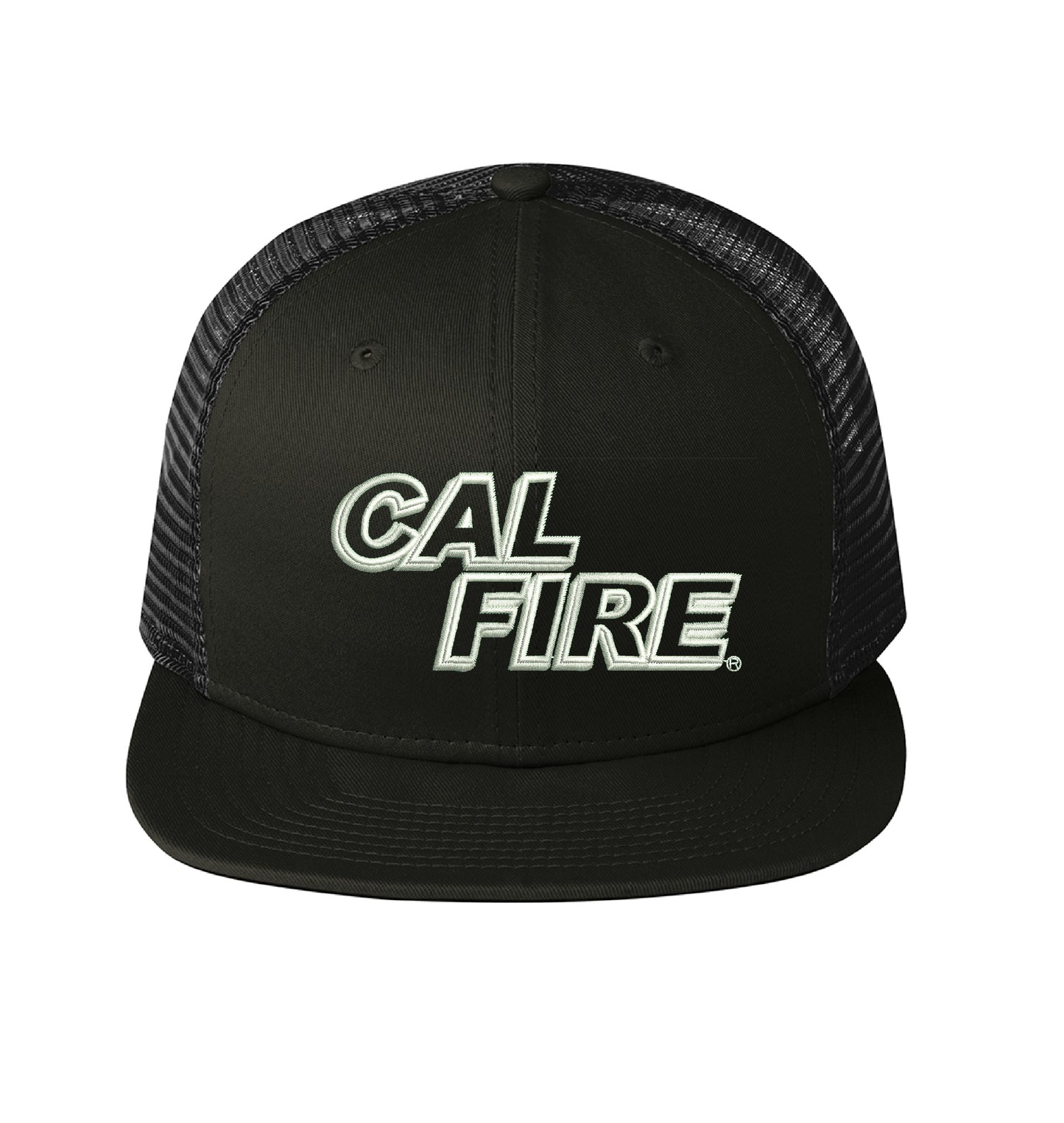 CAL FIRE New Era 403 Mesh Snapback hat, CAL FIRE white text
