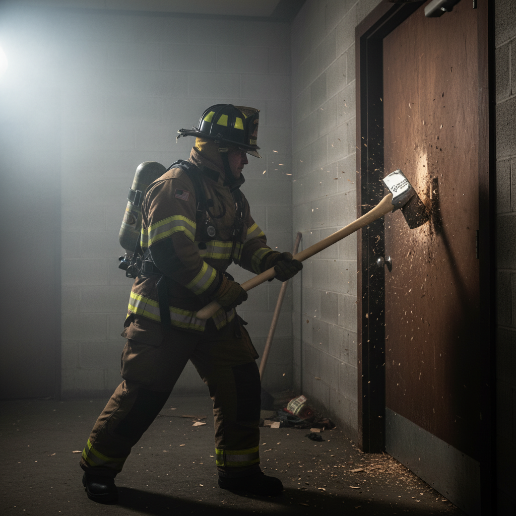 Chrome Flathead Axe in Action