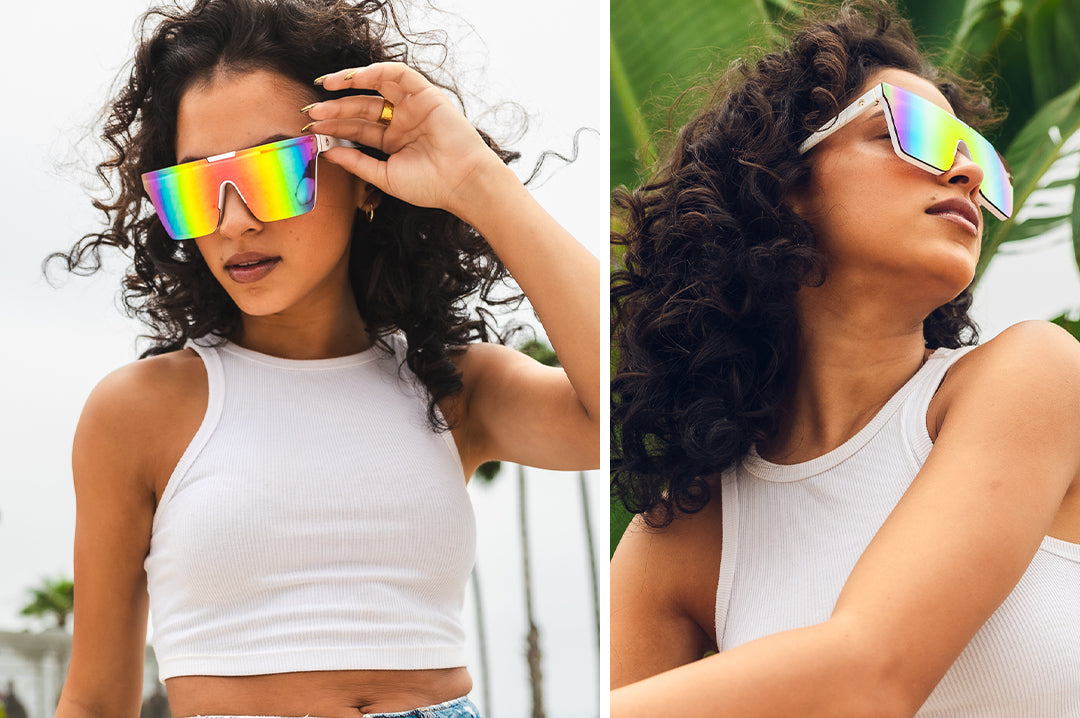 Heat Wave Visual Clarity White sunglasses view 2