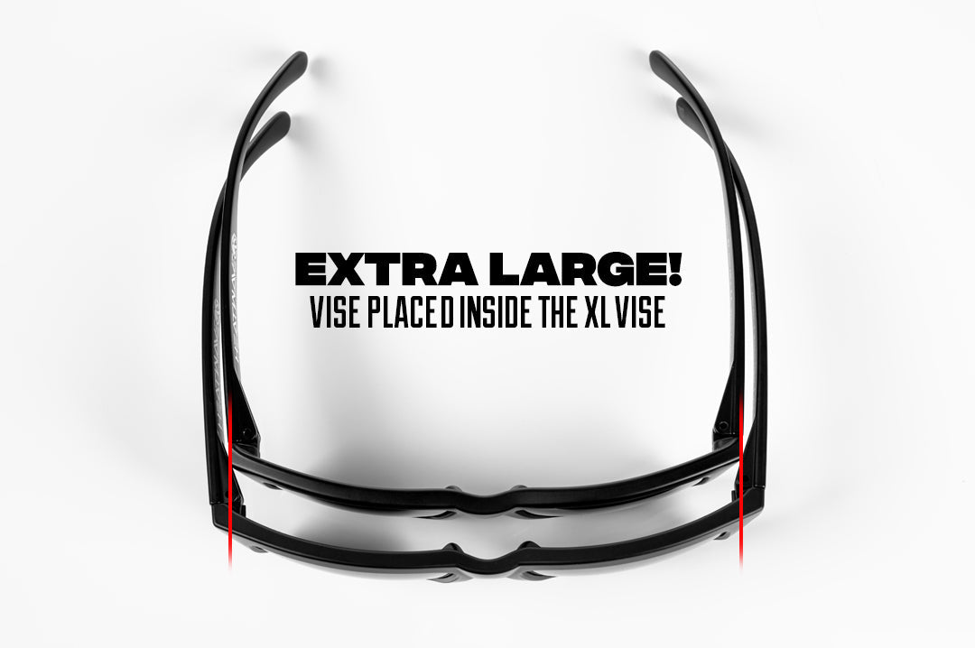Heat Wave Visual XL VISE Black Frame Black Lens sunglasses view 2